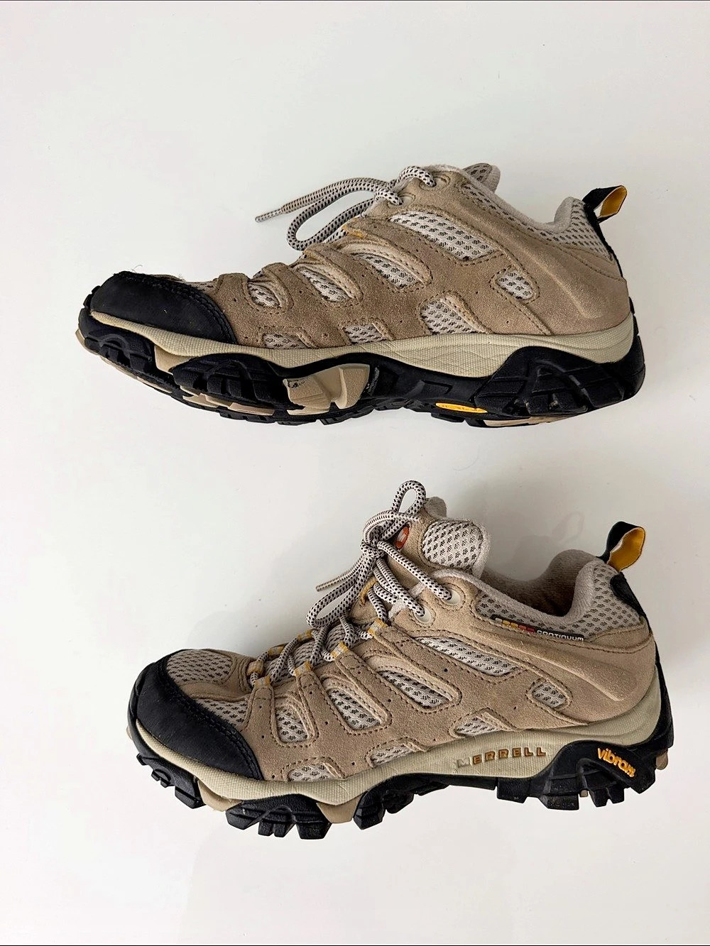 Merrell Moab Ventilator Hiking Shoes US 7.5 Brown & Black